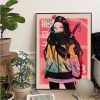 Demon Slayer Nezuko Kamado Movie Posters Kraft Paper Sticker Home Bar Cafe Room Wall Decor 6 - Anime Posters Mall