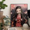 Demon Slayer Nezuko Kamado Movie Posters Kraft Paper Sticker Home Bar Cafe Room Wall Decor 7 - Anime Posters Mall