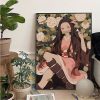 Demon Slayer Nezuko Kamado Movie Posters Kraft Paper Sticker Home Bar Cafe Room Wall Decor 9 - Anime Posters Mall