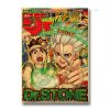 Hot Anime Wall Sticker Posters Chainsaw Man JOJO My Hero Academia Death Note Retro Kraft Paper 24 - Anime Posters Mall