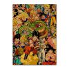 New Anime Retro Dragon Ball Paper Poster Cartoon Son Goku Vegeta IV Frieza Kuririn BedroomDecoration Painting 12 - Anime Posters Mall