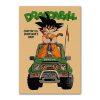 New Anime Retro Dragon Ball Paper Poster Cartoon Son Goku Vegeta IV Frieza Kuririn BedroomDecoration Painting 13 - Anime Posters Mall