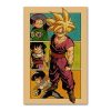 New Anime Retro Dragon Ball Paper Poster Cartoon Son Goku Vegeta IV Frieza Kuririn BedroomDecoration Painting 15 - Anime Posters Mall