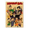 New Anime Retro Dragon Ball Paper Poster Cartoon Son Goku Vegeta IV Frieza Kuririn BedroomDecoration Painting 18 - Anime Posters Mall